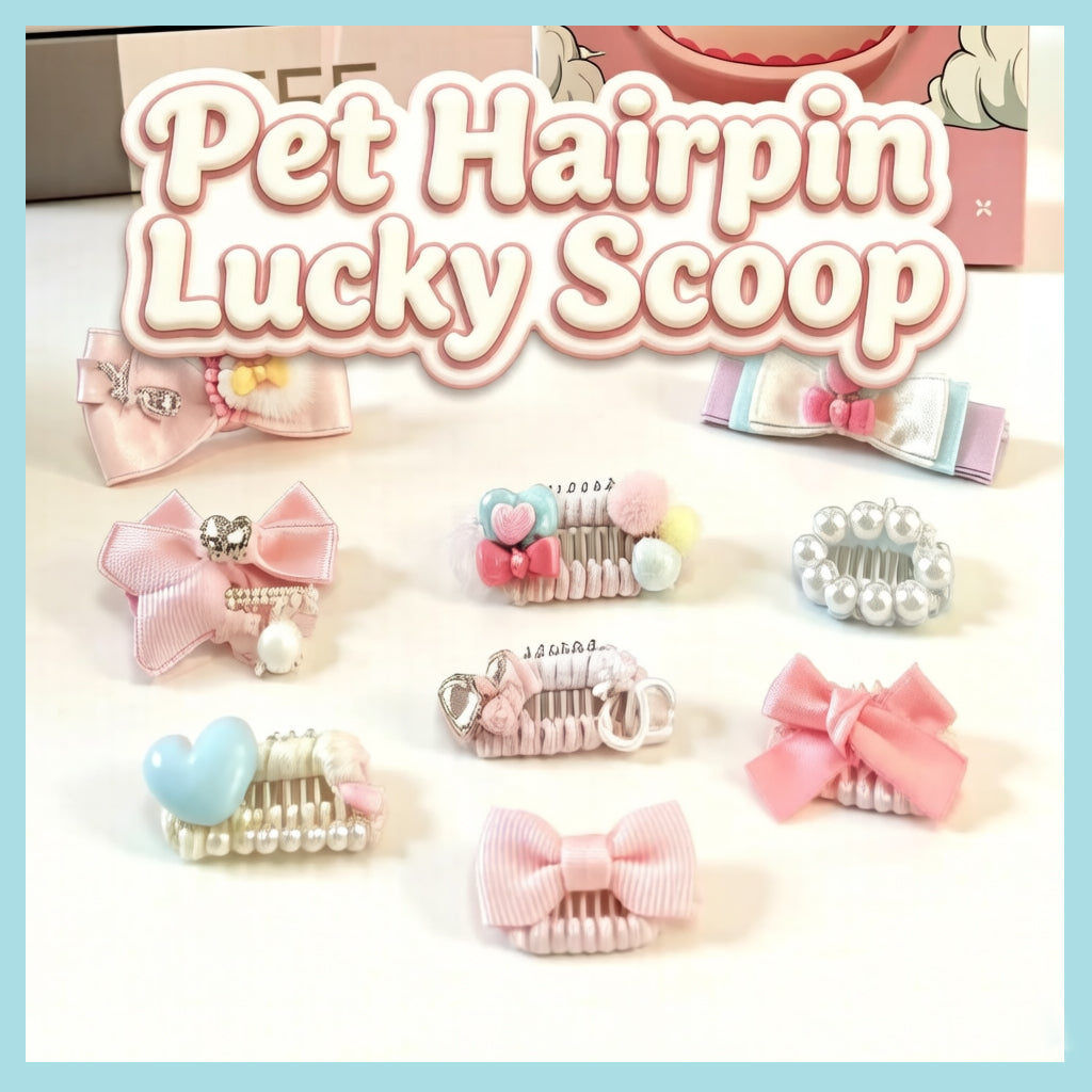 Cat Lucky hair clip bag - 10 bags + at least 2 gifts